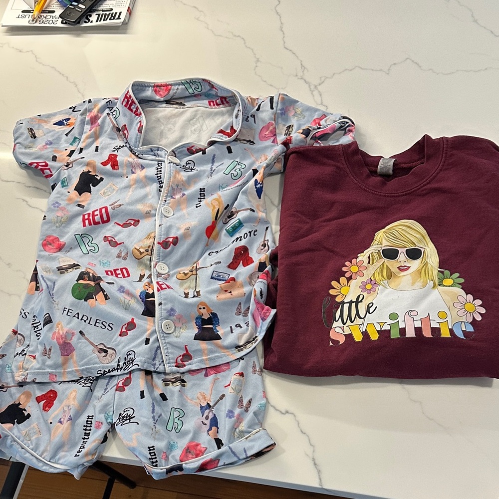 Kids Pajama Set - Multicolor and Maroon